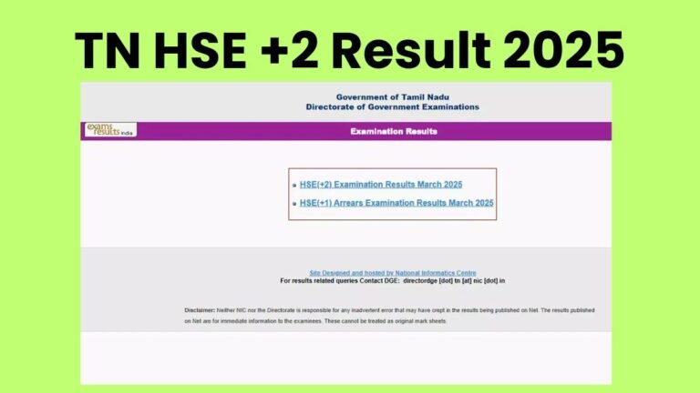 HSE(+2) Examination Results March 2025